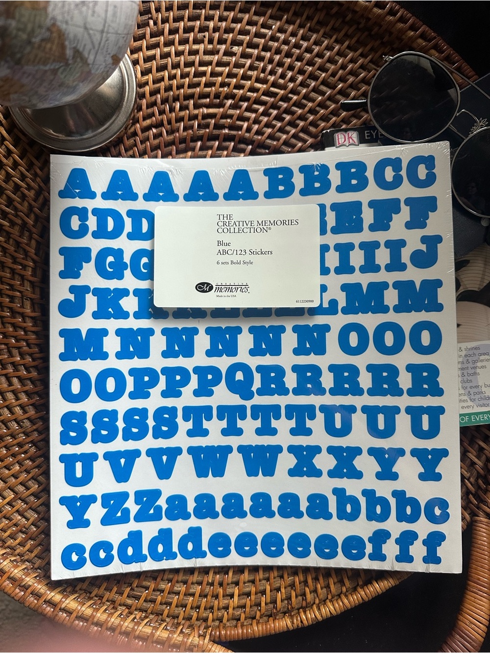 Creative Memories Bold Style Alphabet Sticker 6 Sheets Sealed Packed New